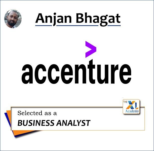 Anjan Bhagat - Selected as Business Analyst at Accenture