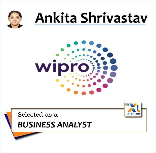 Ankita Shrivastav - Selected as Business Analyst at Wipro